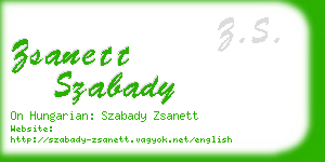 zsanett szabady business card